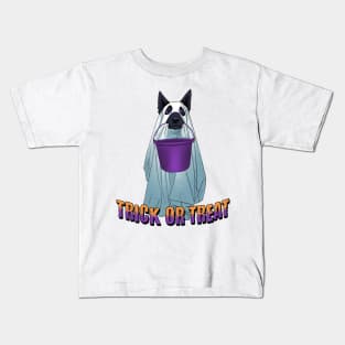 Trick or Treat Ghost Dog Kids T-Shirt